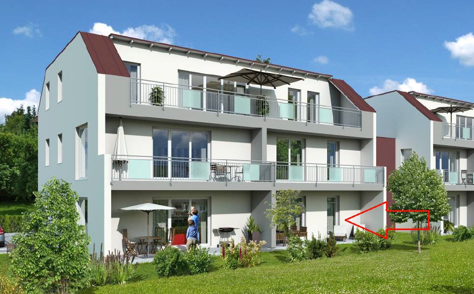 Top moderne Mietwohnung mit Loggia und kleinem Garten in Perg